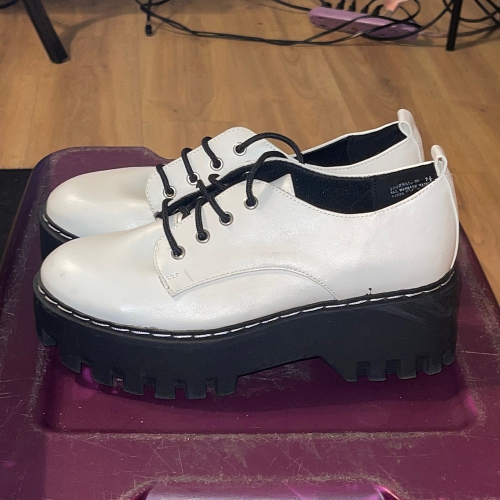 White Mary Janes